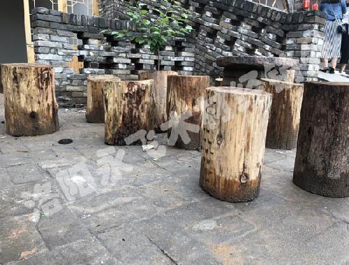 仿古建筑圆柱木