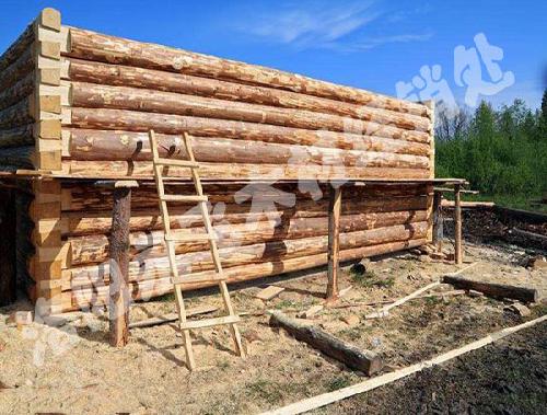 仿古防腐木建筑